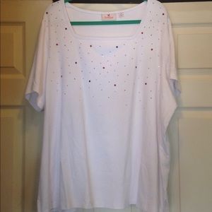 Quackery Factory white and gems tshirt